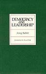 Cover of 'Democracy and Leadership' by Irving Babbitt