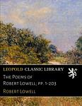 Cover of 'Poems Of Robert Lowell' by Robert Lowell