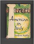Cover of 'An American in Italy' by Herbert Kubly