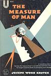 Cover of 'The Measure of Man' by Joseph Wood Krutch